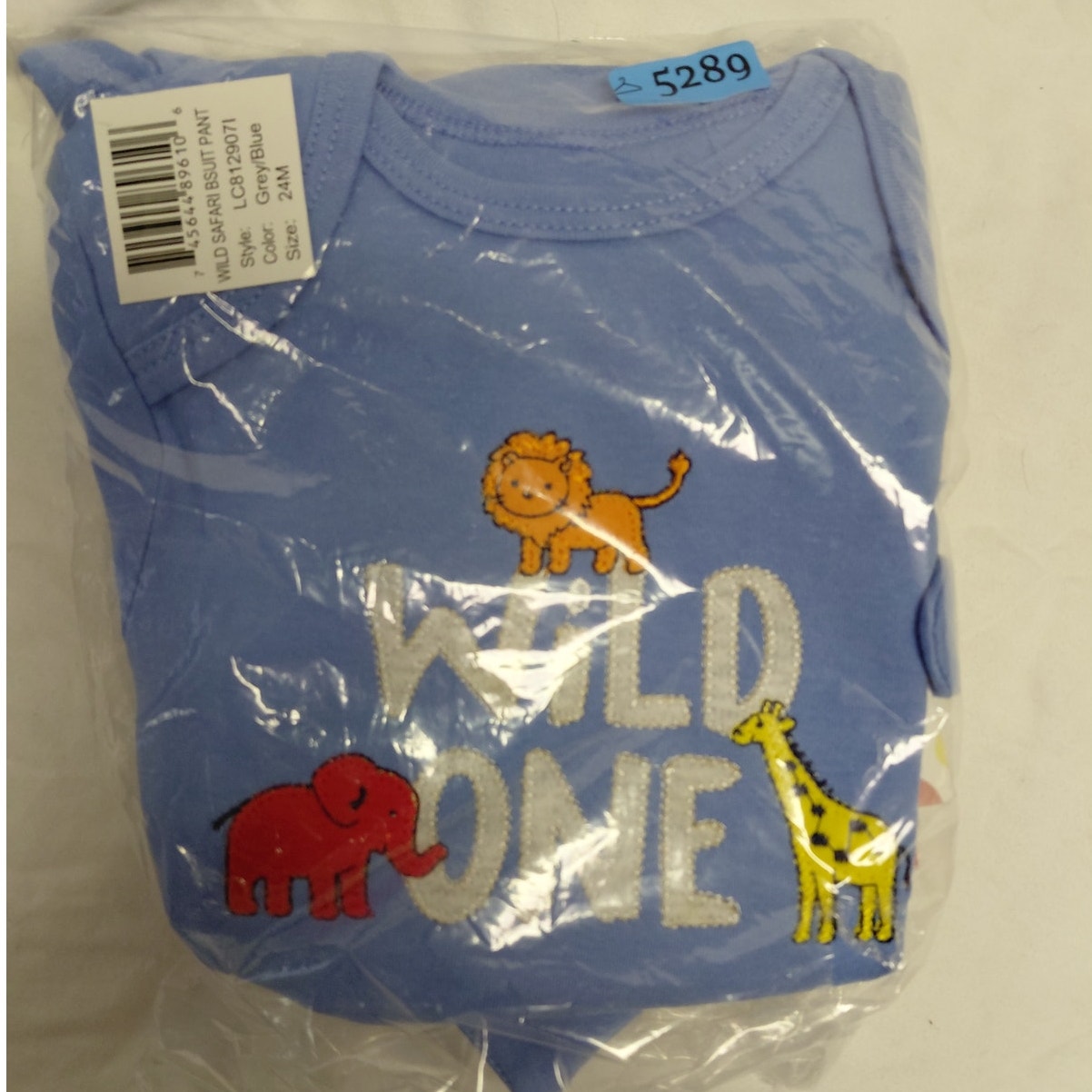 Little Me 3 Piece Set Bodysuit, Hat, Pants Wild One Set 24 Month Multi Nwt — image 2 of 3